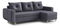  Rohová sedací souprava Eugenie (P) (tmavě šedá)