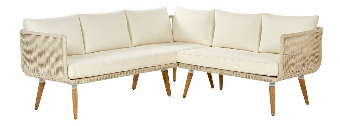 Rohová zahradní pohovka Are (béžová)