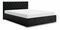Manželská postel 140 cm Danita (černá) (s roštem a úložným prostorem)