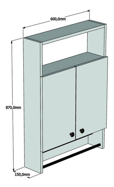 Koupelnová skříňka Elisa 1 (dub safírový)