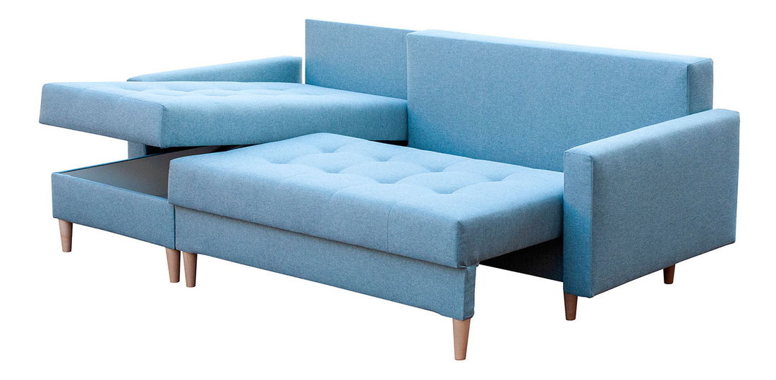 Rohová sedací souprava Malunas (tmavě hnědá)