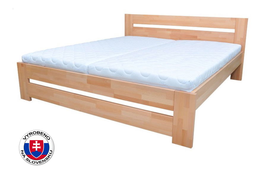 Manželská postel 180 cm Nora (masiv)