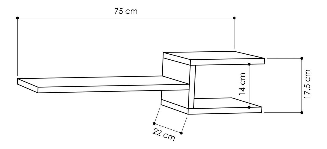 Polička Fogy (Bílá)