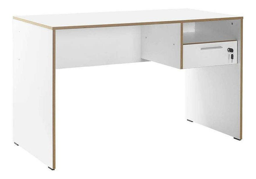 PC stolek Calliope 2 (bílá + dub)