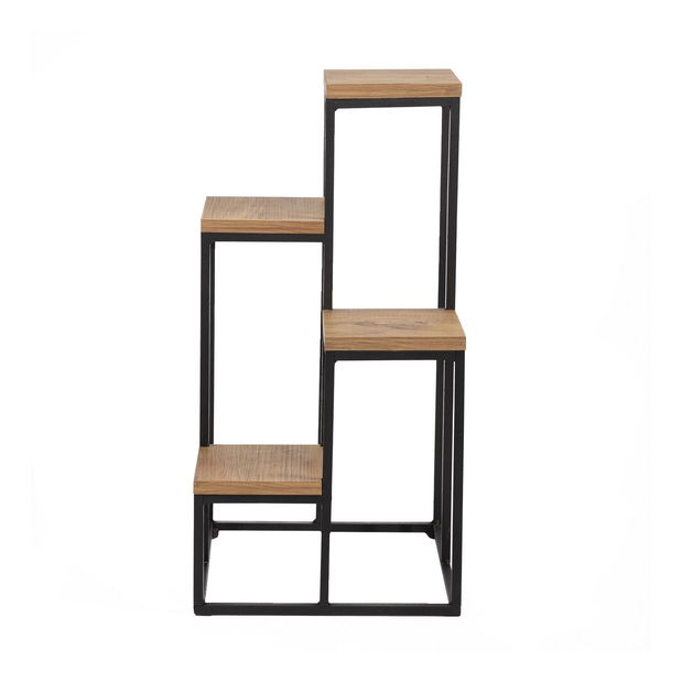 Dekorativní stojan na květináče Vopamo 1 (borovice atlantická + černá)