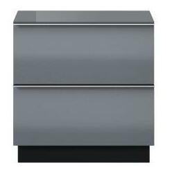 Závěsný TV stolek Henry Typ 38 (šedá + šedý vysoký lesk)