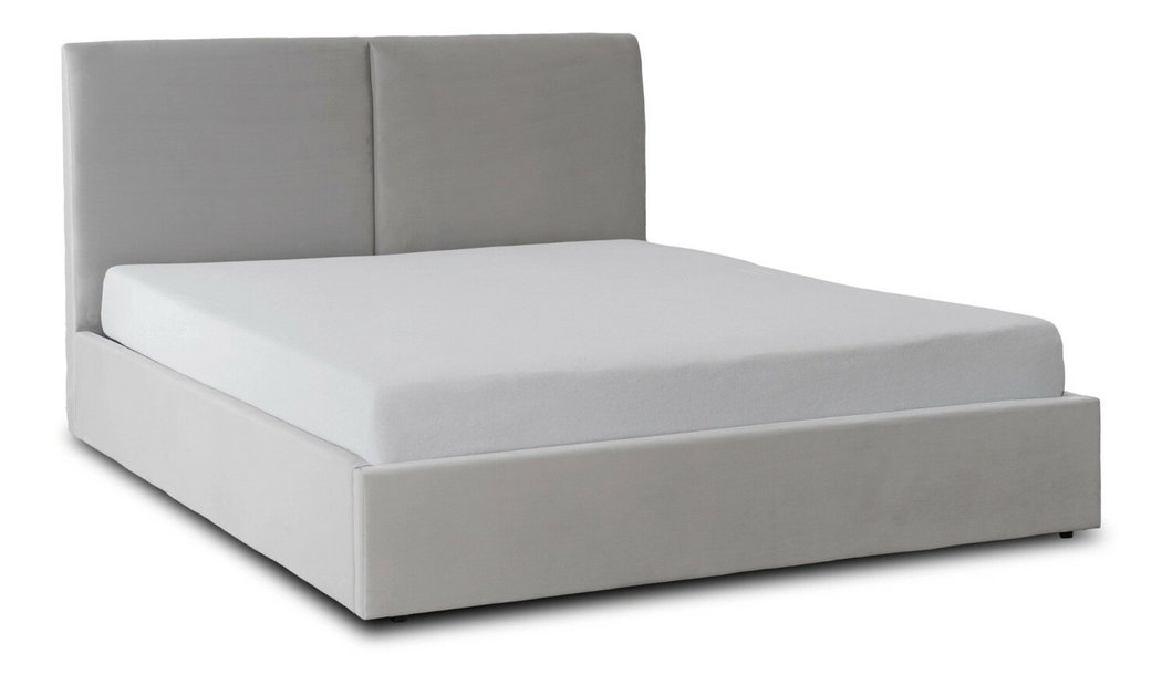 Manželská postel 160 cm Marsel 160 (krémová) (s roštem) (s úl. prostorem)