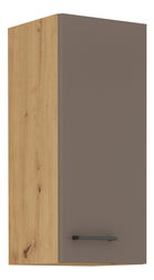Horní kuchyňská skříňka Barb 30 G-72 1F (dub artisan + truflová)