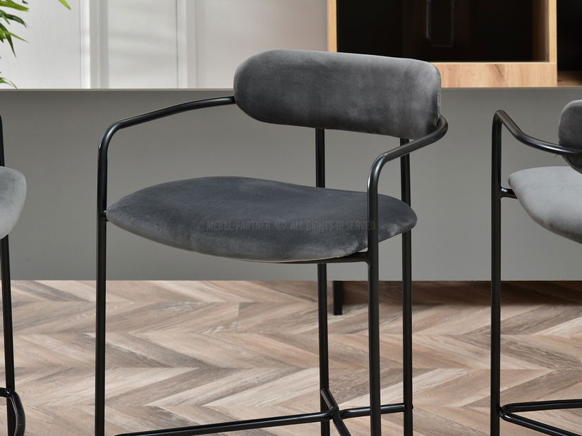 Židle Viola (grafit + černá)