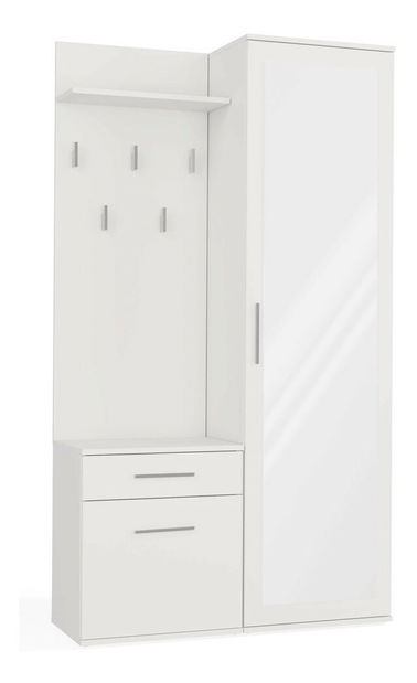 Předsíňová sestava Dialogos 1 (bílá) (se zrcadlem)