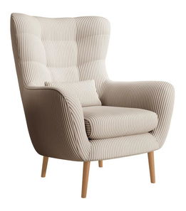 Křeslo Veneza 2 (krémová + buk)