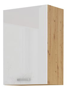 Horní kuchyňská skříňka Arryn 50 G-72 1F (dub artisan + lesk bílý)