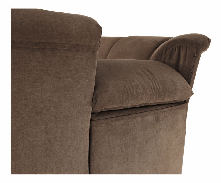 Rohová sedací souprava Stan (hnědá) (P)