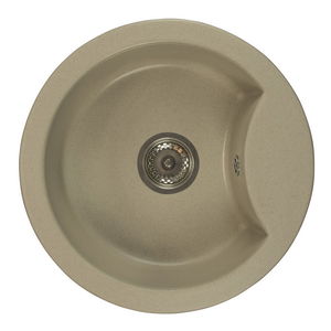 Kuchyňský dřez Mellusa (béžová) (bez otvoru pro baterii)