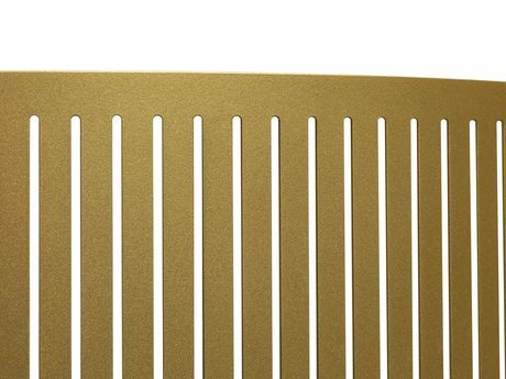 Konferenční stolek Zentono Gold (zlatá + mramor bílý)