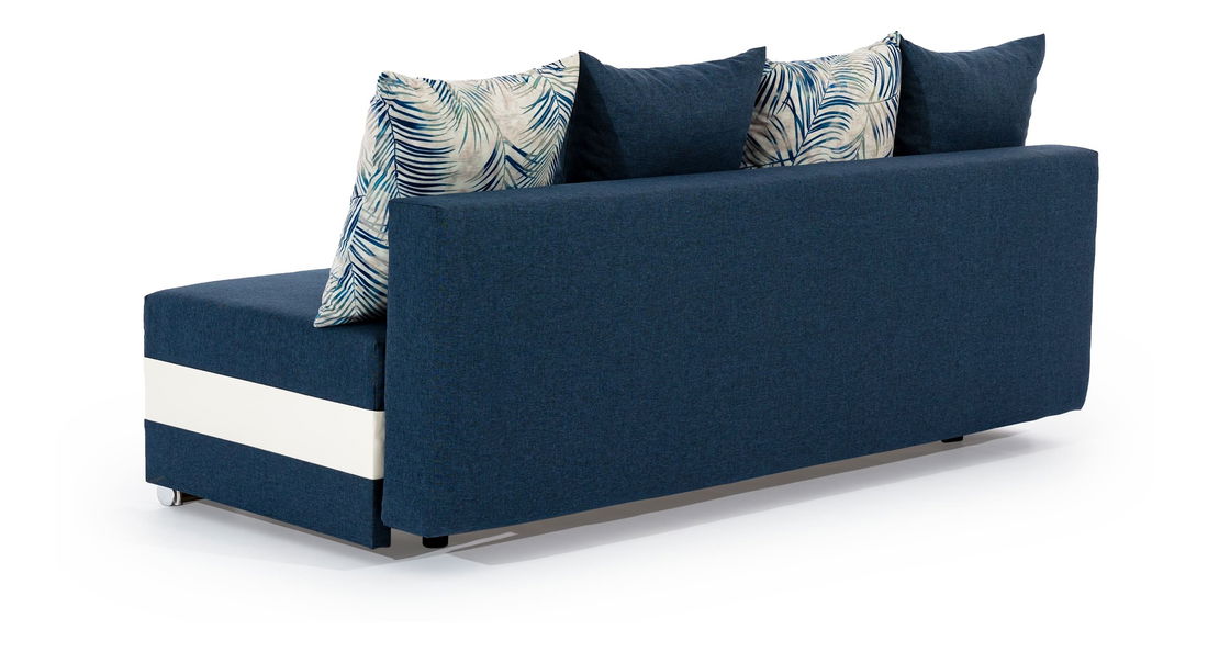 Pohovka trojsedačka Callera (modrá + bílá)
