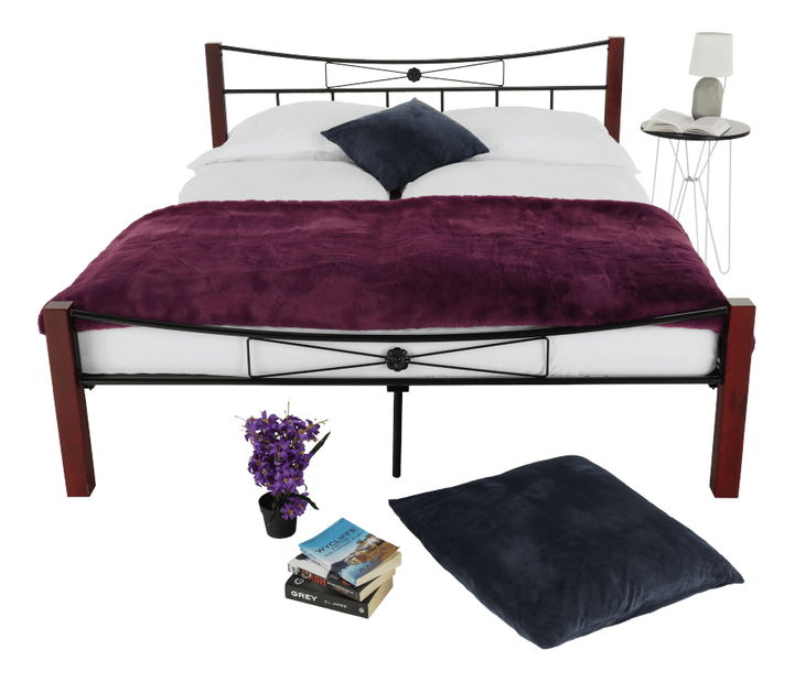 Manželská postel 160 cm Pearly (s roštem)