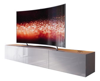 Obývací stěna Brassica (bílá + bílý lesk)