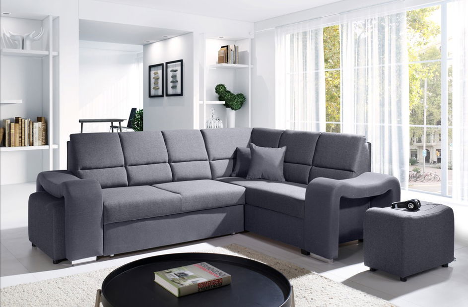 Rohová sedací souprava Warren (šedá) (P)