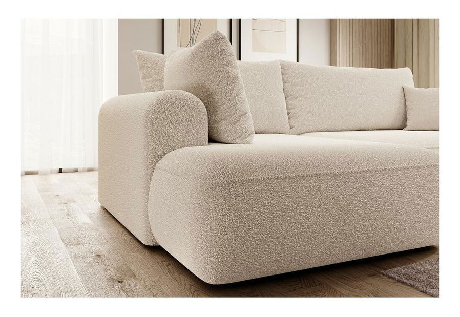 Rohová sedací souprava Olivo II (L) (béžová + černá)