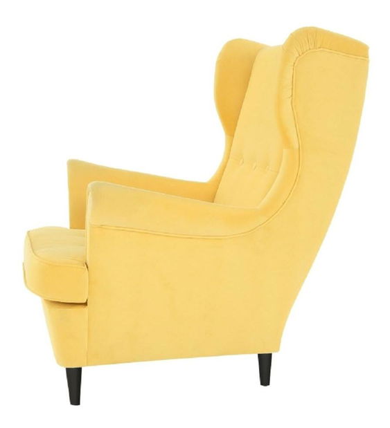 Křeslo ušák Repetidas (žlutá + wenge)