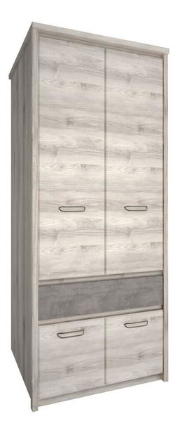 Skříň Jess new 13 (kaštan nairobi + onyx)