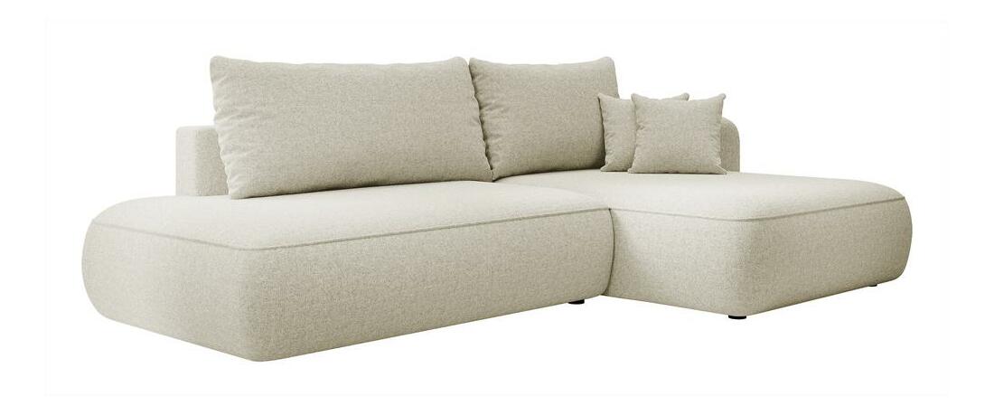 Rohová sedací souprava Fergie (P) (krémová + černá)