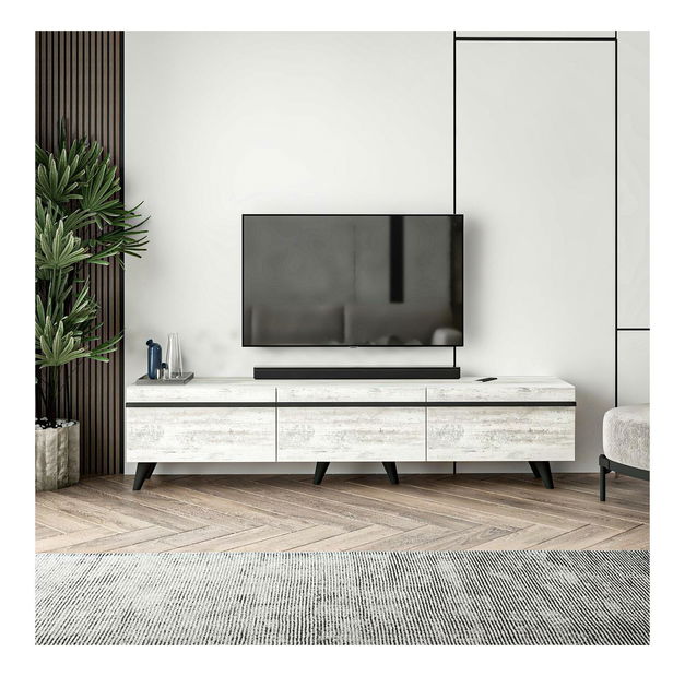 TV stolek/skříňka Amsty (křišťálová)