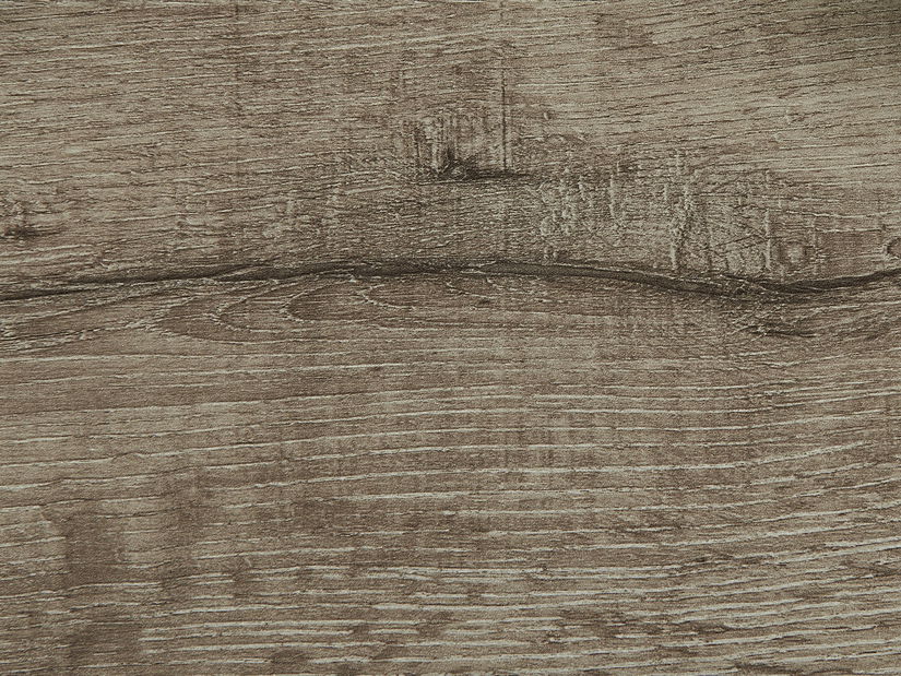 Regál JALIP (tmavé dřevo + černá)