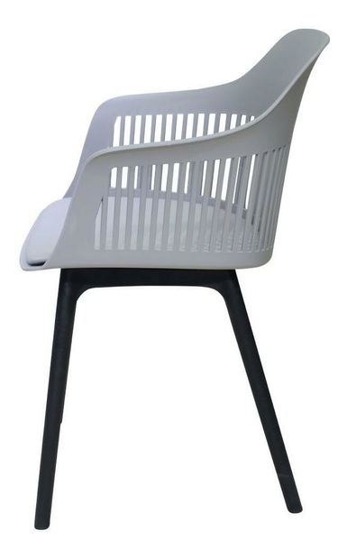 Jídelní křeslo Noslono (šedá + černá)