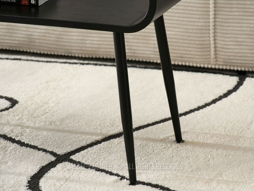 Konferenční stolek Largus (černé dřevo + černá)