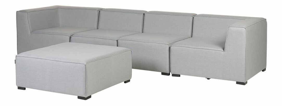 Rohová zahradní pohovka Ailin (světle šedá)