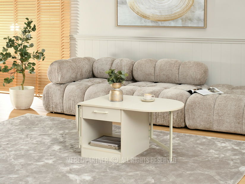 Konferenční stolek Entrana (krémová)