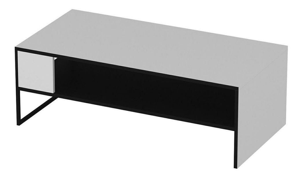 Konferenční stolek Bumemu 1 (bílá + černá)