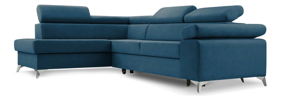 Rohová sedací souprava Madeira (tmavě modrá) (L)