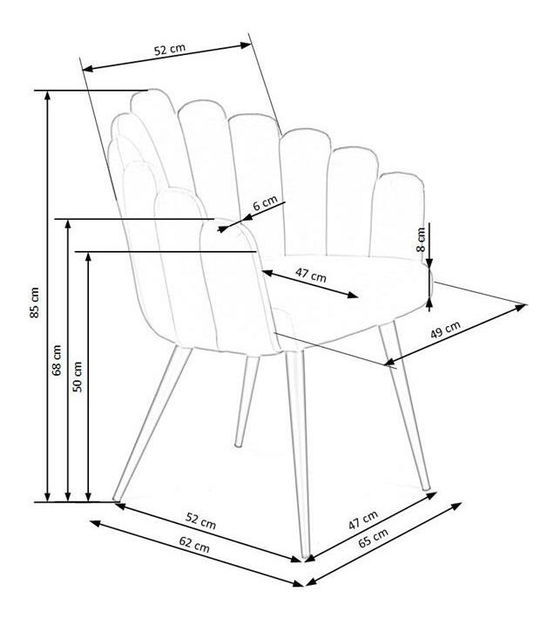 Jídelní židle Ride (šedá)