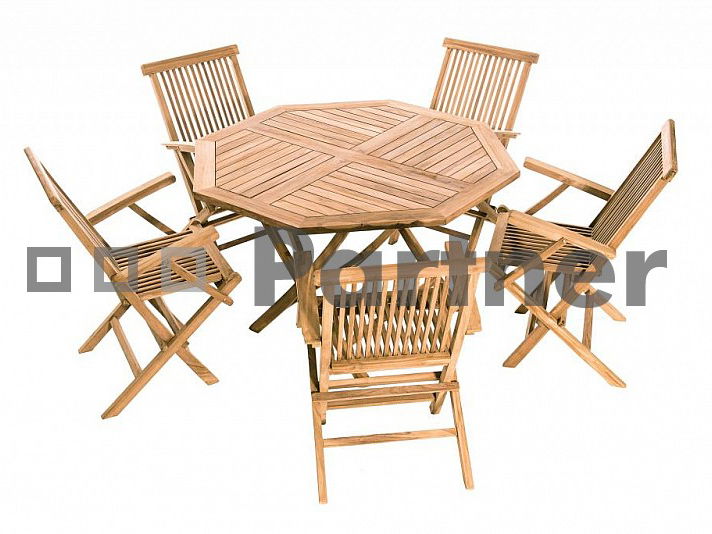 Zahradní sestava Ivory I. 1+5 (Teak) *polštářky zad ZDARMA