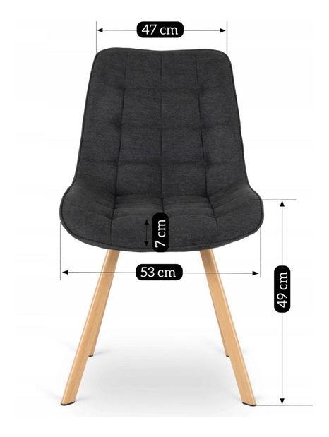 Jídelní židle Kramnik (černá)