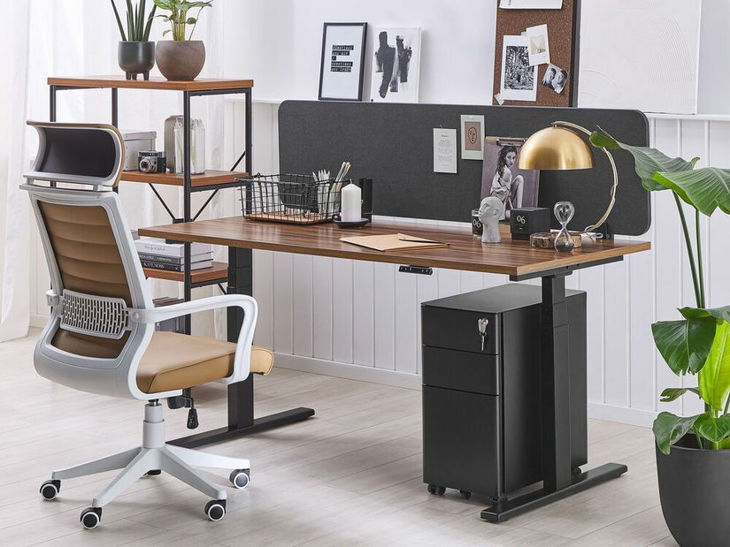 Přepážka na pracovní stůl 160x40 cm Whitley (tmavě šedá)