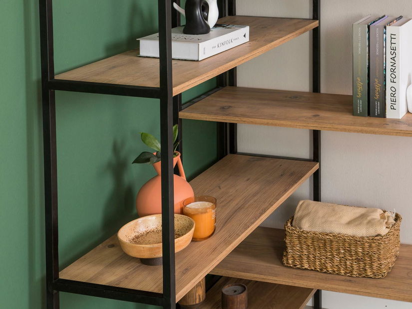 Regál Punale 1 (borovice atlantická + černá)