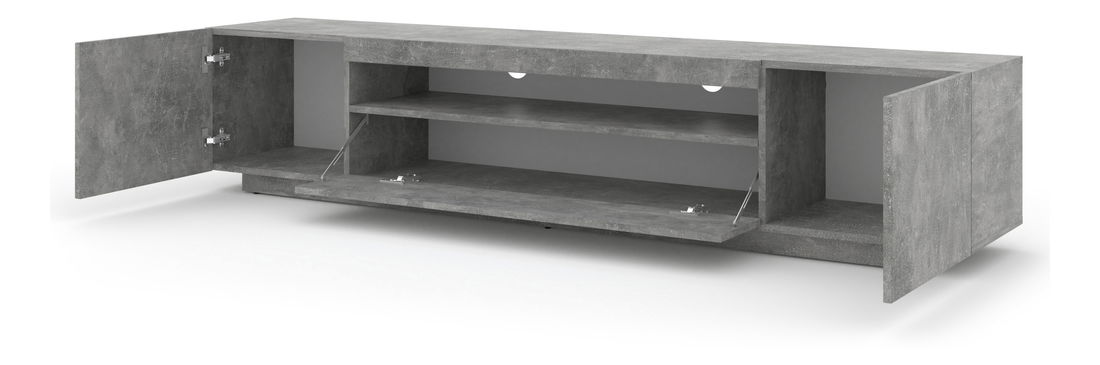 TV stolek/skříňka Aurora 200 (beton) (LED)