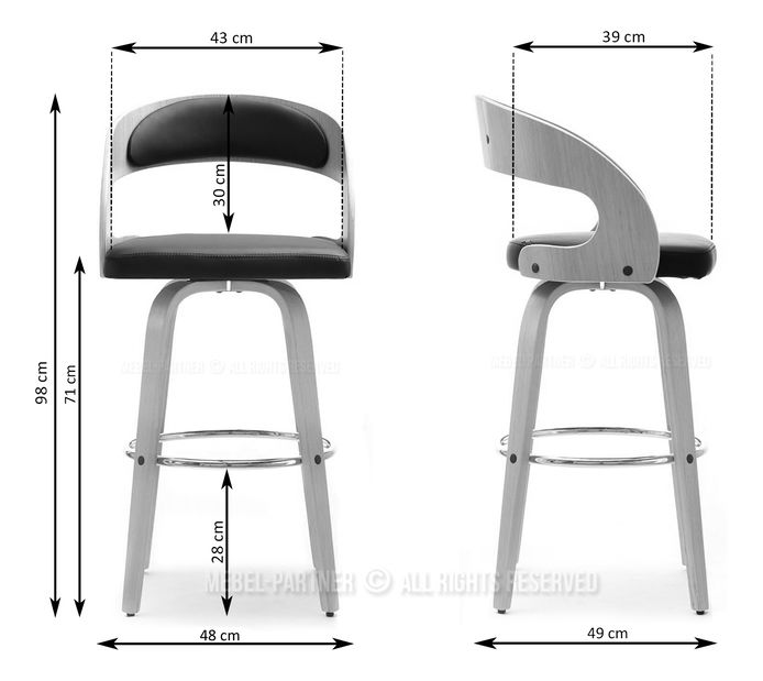 Židle Hook (černá)
