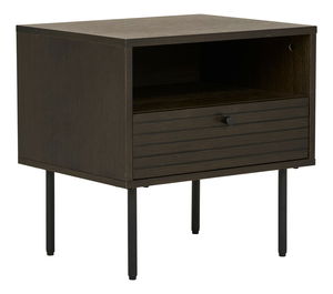 Noční stolek Ksitina 7 (tmavě hnědá)