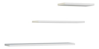 Set 3ks. nástěnných polic Tachados 1 (bílá)