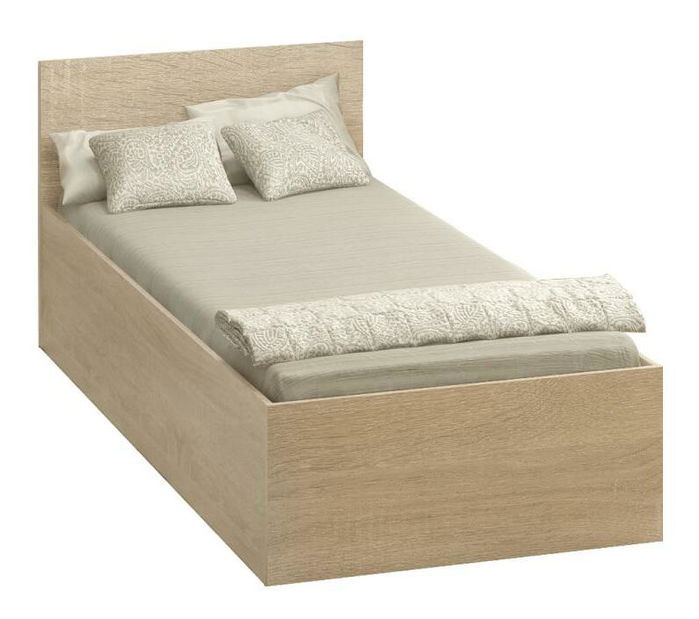 Jednolůžková postel 90 cm Discutibles (dub sonoma) (s roštem) (s úl. prostorem)