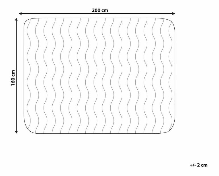 Chránič na matraci 200 x 160 cm Pekza (bílá)