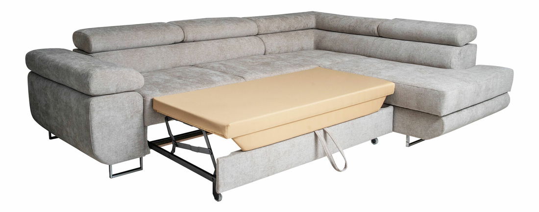 Rohová sedačka Moshe (světle šedá) (P)