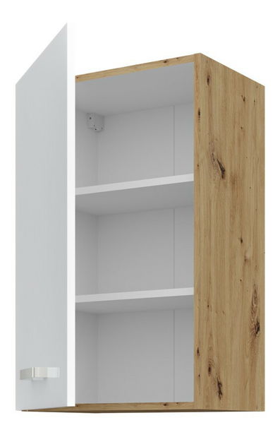 Horní kuchyňská skříňka Arryn 45 G-72 1F (dub artisan + lesk bílý)