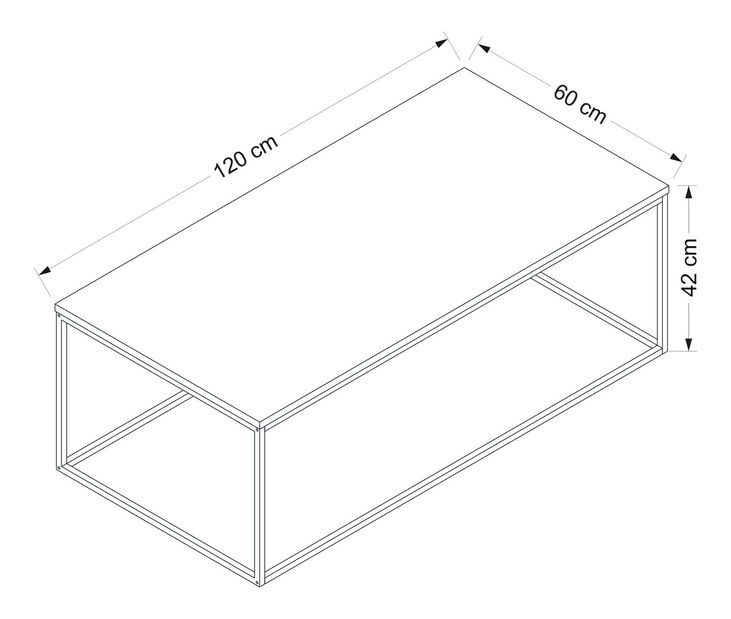 Konferenční stolek Tibor (Bílá)