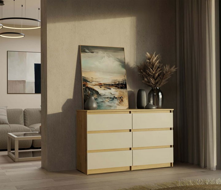 Komoda Musecalo 6 120 (antracit + kašmír)